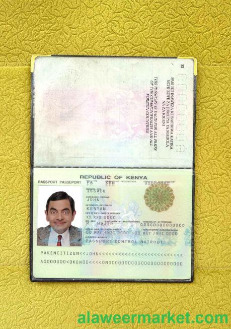 Kenya passport (2011-2019) photo look